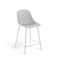 Load image into Gallery viewer, Quinby outdoor stool in white, height 65 cm