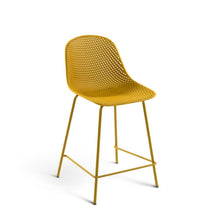 Load image into Gallery viewer, Quinby outdoor stool in yellow, height 65 cm