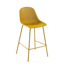 Load image into Gallery viewer, Quinby outdoor stool in yellow, height 75 cm