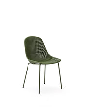 Load image into Gallery viewer, Quinby outdoor chair with green steel legs