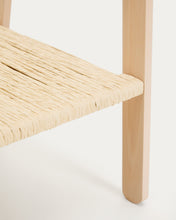 Load image into Gallery viewer, Natane birch wood and rattan clothing rail, 95 x 152 cm - image 8