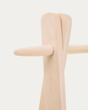 Load image into Gallery viewer, Natane birch wood and rattan clothing rail, 95 x 152 cm - image 9