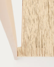 Load image into Gallery viewer, Natane birch wood and rattan clothing rail, 95 x 152 cm - image 10