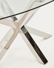 Load image into Gallery viewer, Argo oval table in glass and stainless steel legs Ø 200 x 100 cm - image 5