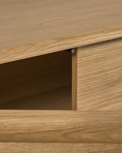 Load image into Gallery viewer, Lenon oak wood and veneer sideboard with 3 doors &amp; 3 drawers, 200 x 86 cm FSC MIX Credit - image 6