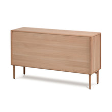 Load image into Gallery viewer, Lenon oak wood and veneer sideboard with 2 doors &amp; 3 drawers, 155 x 86 cm FSC MIX Credit - image 5