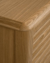 Load image into Gallery viewer, Lenon oak wood and veneer sideboard with 2 doors &amp; 3 drawers, 155 x 86 cm FSC MIX Credit - image 12