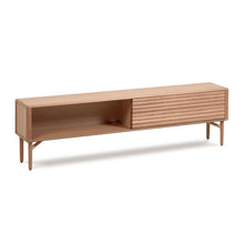 Load image into Gallery viewer, Lenon 2 door solid wood and oak veneer TV stand, 200 x 57 cm, FSC MIX Credit - image 3