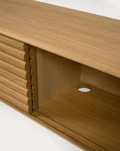 Load image into Gallery viewer, Lenon 2 door solid wood and oak veneer TV stand, 200 x 57 cm, FSC MIX Credit - image 12