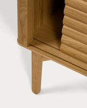 Load image into Gallery viewer, Lenon 2 door solid wood and oak veneer TV stand, 200 x 57 cm, FSC MIX Credit - image 13