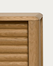 Load image into Gallery viewer, Lenon 2 door solid wood and oak veneer TV stand, 200 x 57 cm, FSC MIX Credit - image 15