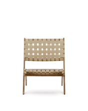 Load image into Gallery viewer, FSC 100% cream cord and solid acacia wood Chabeli folding chair - image 4