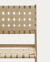Load image into Gallery viewer, FSC 100% cream cord and solid acacia wood Chabeli folding chair - image 8