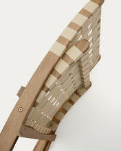 Load image into Gallery viewer, FSC 100% cream cord and solid acacia wood Chabeli folding chair - image 10