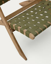Load image into Gallery viewer, FSC 100% green cord and solid acacia wood Chabeli folding chair - image 9