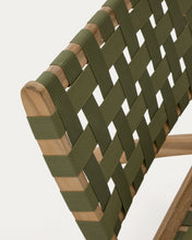 Load image into Gallery viewer, FSC 100% green cord and solid acacia wood Chabeli folding chair - image 10