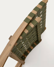 Load image into Gallery viewer, FSC 100% green cord and solid acacia wood Chabeli folding chair - image 11