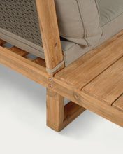 Load image into Gallery viewer, Flaviina 5 seater solid acacia wood corner sofa set with table - image 14