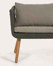 Load image into Gallery viewer, Inti 2 seater sofa with 2 green cord armchairs, FSC 100% - image 5