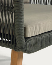 Load image into Gallery viewer, Inti 2 seater sofa with 2 green cord armchairs, FSC 100% - image 7