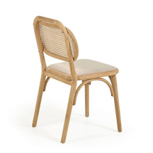 Load image into Gallery viewer, Doriane solid oak chair with natural finish and upholstered seat FSC Mix Credit - image 5