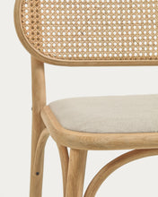 Load image into Gallery viewer, Doriane solid oak chair with natural finish and upholstered seat FSC Mix Credit - image 10