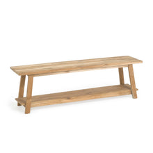 Load image into Gallery viewer, Safara solid recycled teak bench 150 cm