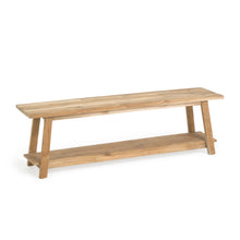 Load image into Gallery viewer, Safara solid recycled teak bench 150 cm - image 2