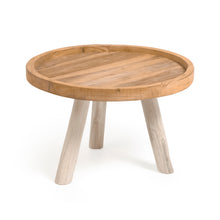 Load image into Gallery viewer, Glenda round solid teak wood coffee table, Ø 55 cm - image 2