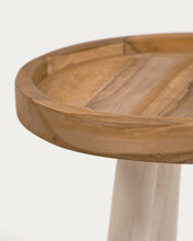 Load image into Gallery viewer, Glenda round solid teak wood side table, Ø 35 cm - image 6