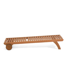 Load image into Gallery viewer, Beila solid eucalyptus wood outdoor sun lounger, FSC 100% - image 5