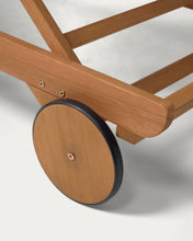 Load image into Gallery viewer, Beila solid eucalyptus wood outdoor sun lounger, FSC 100% - image 8