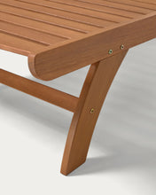 Load image into Gallery viewer, Beila solid eucalyptus wood outdoor sun lounger, FSC 100% - image 10