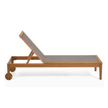 Load image into Gallery viewer, Caterin solid eucalyptus wood outdoor sun lounger in grey, FSC 100% - image 2