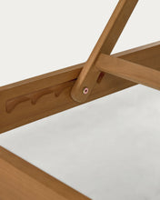 Load image into Gallery viewer, Caterin solid eucalyptus wood outdoor sun lounger in beige, FSC 100% - image 11