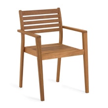 Load image into Gallery viewer, Hanzel stackable outdoor chair in FSC 100% solid acacia wood