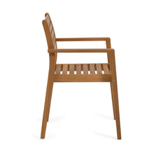 Load image into Gallery viewer, Hanzel stackable outdoor chair in FSC 100% solid acacia wood - image 2