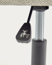 Load image into Gallery viewer, Madina light grey office chair and legs made of steel in matt black - image 9