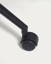 Load image into Gallery viewer, Madina light grey office chair and legs made of steel in matt black - image 11