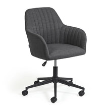 Load image into Gallery viewer, Madina dark grey office chair and legs made of steel in matt black