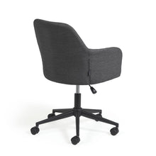 Load image into Gallery viewer, Madina dark grey office chair and legs made of steel in matt black - image 3