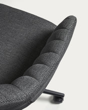 Load image into Gallery viewer, Madina dark grey office chair and legs made of steel in matt black - image 8