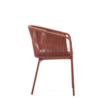 Load image into Gallery viewer, Yanet terracotta rope chair with galvanised steel legs - image 3