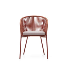 Load image into Gallery viewer, Yanet terracotta rope chair with galvanised steel legs - image 7