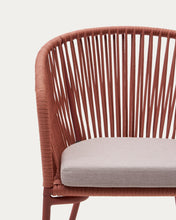 Load image into Gallery viewer, Yanet terracotta rope chair with galvanised steel legs - image 13