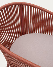 Load image into Gallery viewer, Yanet terracotta rope chair with galvanised steel legs - image 14