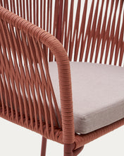 Load image into Gallery viewer, Yanet terracotta rope chair with galvanised steel legs - image 15