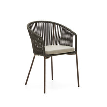 Load image into Gallery viewer, Yanet green rope chair with galvanised steel legs - image 2