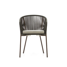 Load image into Gallery viewer, Yanet green rope chair with galvanised steel legs - image 7