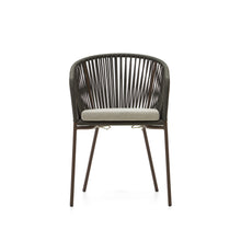 Load image into Gallery viewer, Yanet green rope chair with galvanised steel legs - image 8